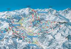 Pistenplan von Bad Gastein