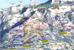 Pistenplan von Crans Montana