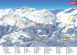 Pistenplan von Laax