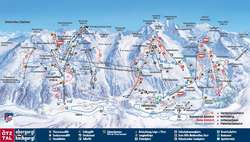 Pistenplan von Obergurgl (und Hochgurgl)