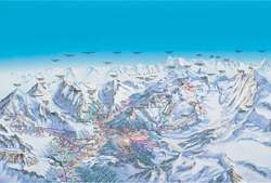 Pistenplan von Saas Fee