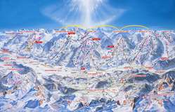 Pistenplan von Schladming