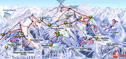 Pistenplan von Veysonnaz