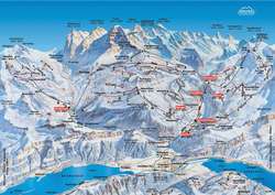 Pistenplan von Wengen
