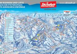 Pistenplan von Westendorf