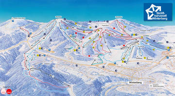Pistenplan von Winterberg