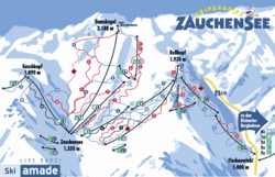 Pistenplan von Zauchensee