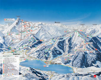 Pistenplan von Zell am See