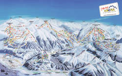 Pistenplan von Zell im Zillertal