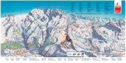 Pistenplan von Zermatt