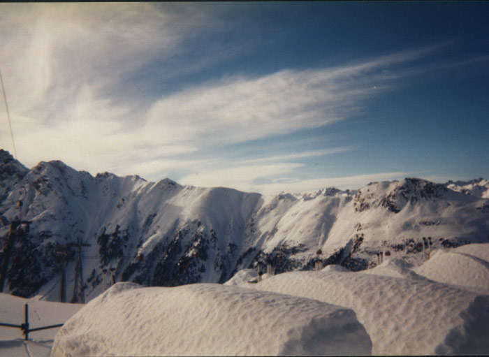 Die Berge Tirols in Ischgl