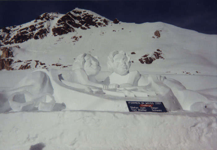 Vom Eisskulpturenwettbewerb 2001 in Ischgl