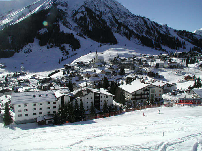 Blick vom Jägerhaus in das Tal von Berwang