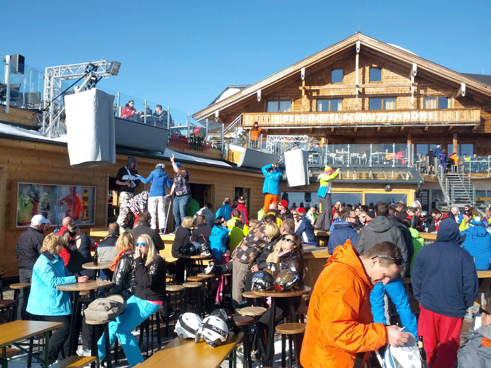 Après Ski auf der Schmittenhoehe in Zell am See